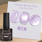 PUETNE 7.5ML Amber Moonlight Cat Magnetic Gel Nail Polish Winter Nails Jelly Glass Cat Eye Soak Off UV Semi-Permanent Varnish