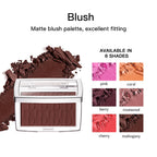 Blush Matte Natural Cheek Tint Brighten Face Waterproof Face Contouring Cosmetics Blush Powder Soft Female Makeup For Cheeks