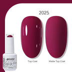 Arte Clavo Solid Color Gel Nail Polish 15ml Soak Off UV LED Gel Semi-Permanent Glitter Polish For Manicure Nail Art Salon Gel