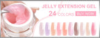 VENALISA 7.5ml Quick Construction Gel Semi Transparent Jelly Color Nail Gel Polish Strengthener Soak Off UV LED Nude Pink Gel