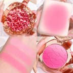 HISYI cute, pop, gradient blush, matte, delicate, daily nude makeup, brightens the color, naturally whitens students