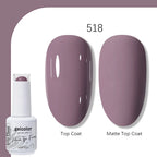 Arte Clavo Solid Color Gel Nail Polish 15ml Soak Off UV LED Gel Semi-Permanent Glitter Polish For Manicure Nail Art Salon Gel