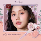 Makeup Flowerknows Shell Pearl Collection Silk Satin Blusher Lightweight Highly Pigmented Blush Powder Long Lasting Face Blushes