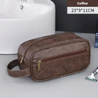 Multi Pockets PU Toiletry Bag For Women Men Travel Essentials Makeup Bags Waterproof Hanging Bag Cosmetic Washing Organizer Bag