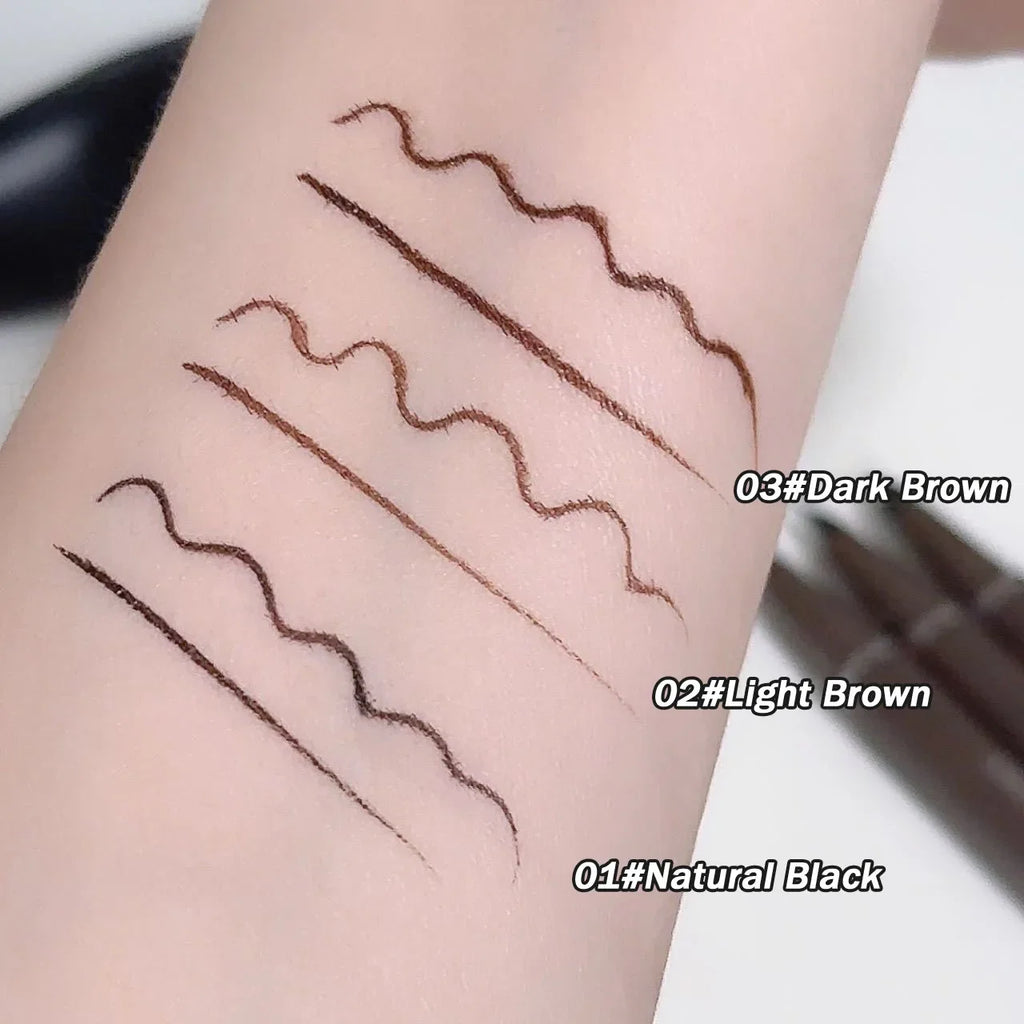 Curved Eyeliner Pen Quick Dry Liquid Eye Liner Easy To Draw Ultra-fine Lying Silkworm Pencil Black Brown Lower Eyelash Makeup