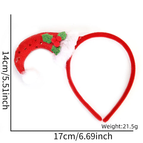 Christmas Headbands Funny Santa Claus Leg Hairband Xmas Kids Favor Gifts Head Band Merry Christmas Natal Navidad Party Decor