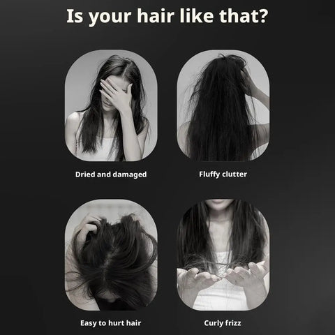 Wireless Hair Straightener Brush 2 in 1, Cordless Curling & Straightening Styling Tool, Portable Frizz Free Hair Styler