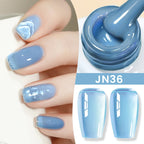 BORN PRETTY Milky White Jelly Nude Gel Nail Polish 10ml White Translucent Soak Off Gel Vernis Semi Permanent Need UV Light Cure
