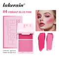 Lakerain 2in1 Cream & Powder Blush Palette Natural Long-lasting High Pigment Blush Makeup Pan Clear Vitality Girl Blush Palette