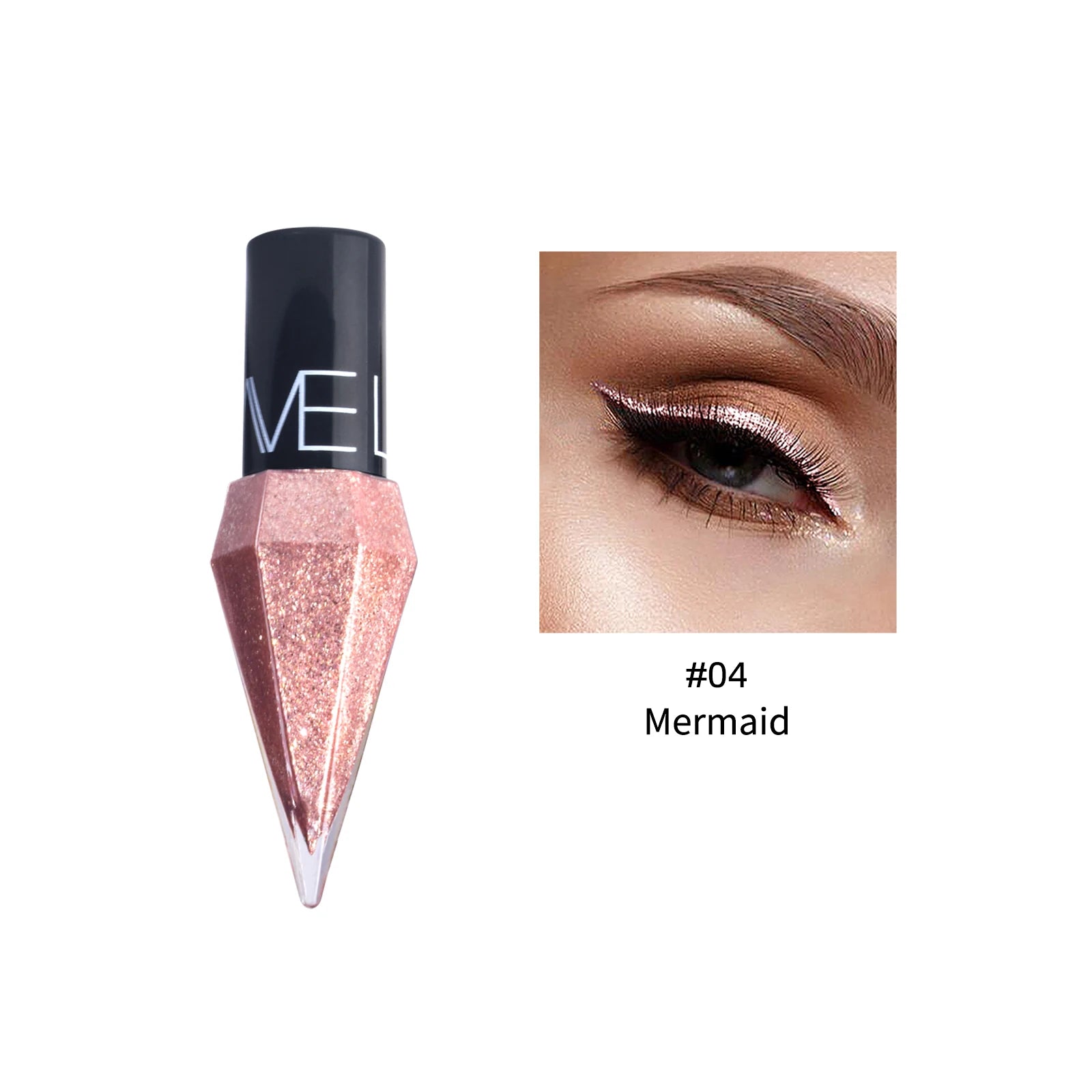 9-Color Diamond Shiny Eye Shadow Eyeliner Pen Pearl Light Color Fast Drying Waterproof Eyeliner Liquid