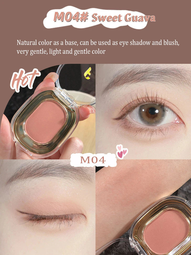 Rose Brown Monochrome Eyeshadow Palette 9 Colors Matte Grey Glitter Shadow Contouring Powder Pigment Eye Primer Beauty Makeup