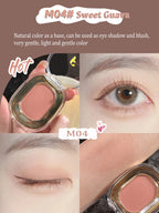Rose Brown Monochrome Eyeshadow Palette 9 Colors Matte Grey Glitter Shadow Contouring Powder Pigment Eye Primer Beauty Makeup