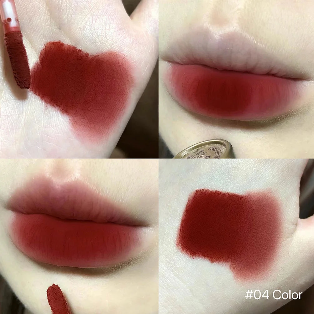 Matte Finish Lip Glaze, Velvet Texture, Whitening And Nourishing Lipstick For All Skin Types, Available In Multi Colors