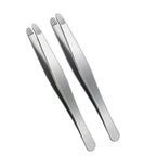 Heavy-Duty Stainless Steel Professional Eyebrow & Facial Hair Tweezers with Sharp Tips - Compatible for Eyebrows, Beards  Gift