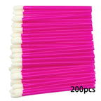100/200pcs Lip Wands Applicators Eyelashes Brushes Lipstick Brush Mascara Applicator Gloss Wands Eyelash Extension Makeup Tool