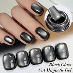 1-8pcs TC Flow Light White Cat Eye Gel Nail Polish Ultra Shine Soak Off UV Gel Mirror Glass Cat Magnet Gel Varnish Nail Supplies