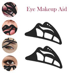 5 in 1 Eyeshadow Stencil Silicone Eyeshadow Tool Reusable Eye Makeup Aid Stencils Eyeliner Template for Beginners Makeup Tool