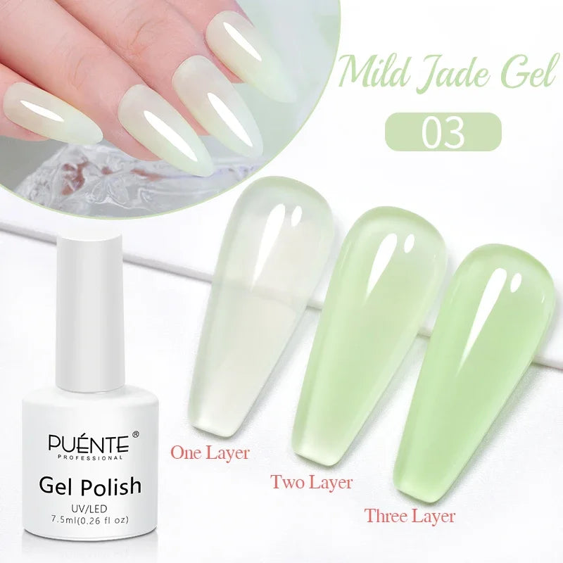 PUENTE 5ml Metallic Painting Liner Gel Polish Bright Mirror Effect Semi-Permanent UV Nail Varnish For Stunning French Nail Art