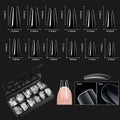 250/500/600pcs Soft Gel False Tips Natural Sculpted Ballet Coffin Almond Fake Nails Full Cover Press On Nails DIY Nail Supplies