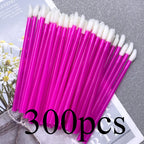 300pcs Lip Brush Eyelash Wands Applicators Disposable Lip Brush Lipstick Brush Lip Gloss Applicator Wands Makeup Beauty Tool