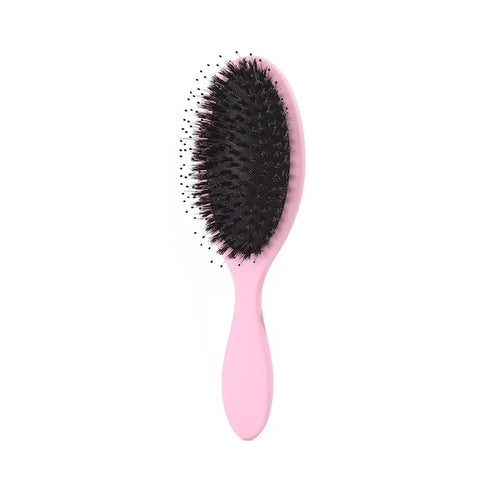 1PC Oval Boar Bristle & Nylon Hair Comb Mini Anti-static Hair Scalp Massage Comb Hairbrush Salon Hair Care Brush Styling Tool