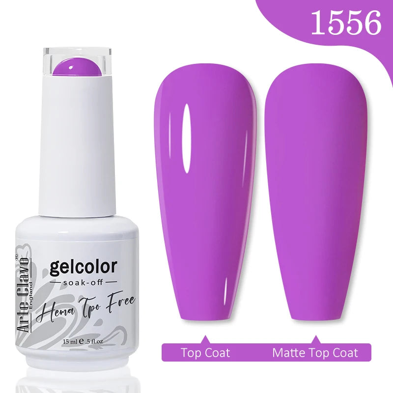 Arte Clavo Hema Free TPO Free Nail Gel Polish Nail Supplies Vernis Semi Permanent Nail Art Manicure Soak Off UV Gel Nail Varnish