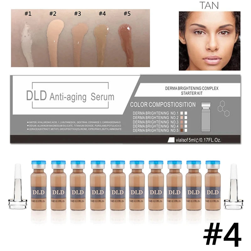 Korea 5ml BB Cream Glow Ampoule Starter Kit Semi-permanent Niacinamide Foundation Concealer Moisturising Cream Skin Care