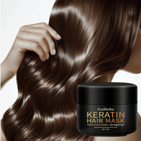 ENVISHA Keratin Hair Mask Professional Deep Nourishing Care Repair Damaged Hair Restore Shine Suitable For All Hair Types