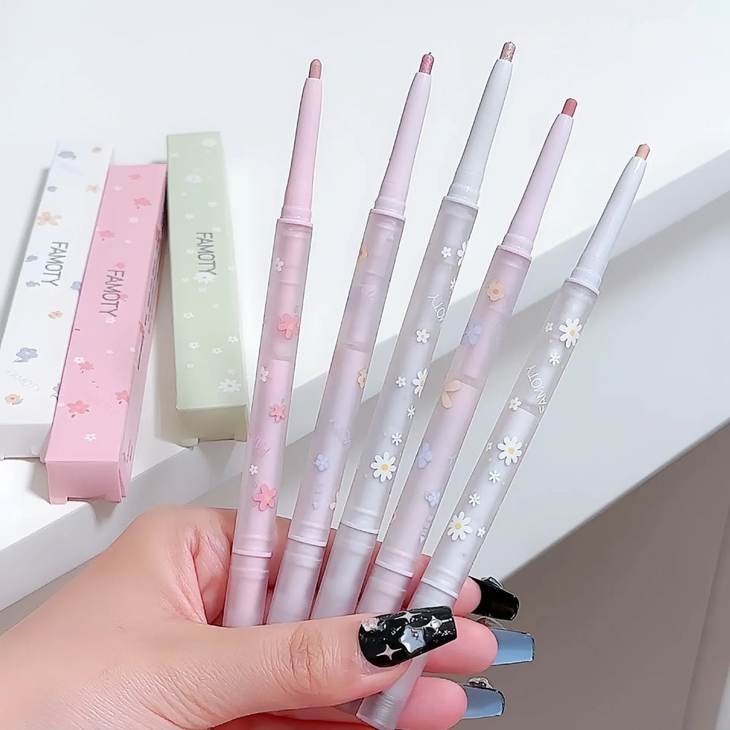 Double Head Lying Silkworm Eyeliner Liquid Down To Shadow Pencil Eye Highlighting Eyeshadow Stick Natural Big Eye Makeup Gel Pen