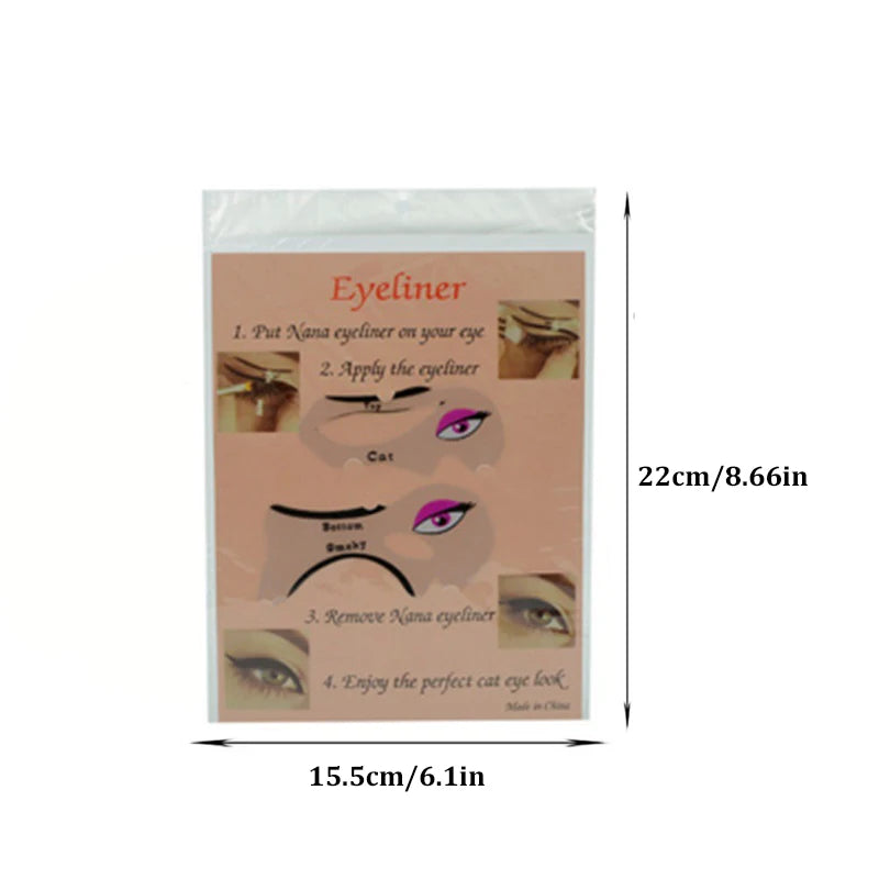 2pcs/bag Cat Eyeliner Smokey Eye Template Shape Model Fashion Eyeliner Card Stencil Eye Makeup Stencils