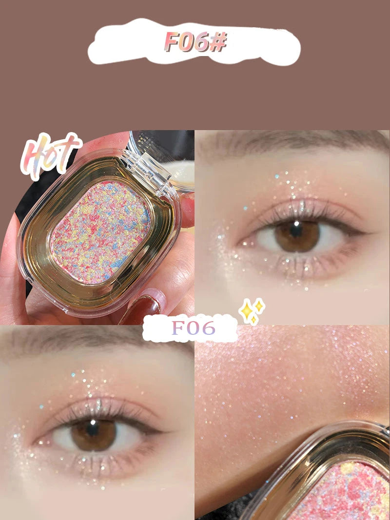 Rose Brown Monochrome Eyeshadow Palette 9 Colors Matte Grey Glitter Shadow Contouring Powder Pigment Eye Primer Beauty Makeup