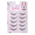 Strips False Eyelashes Full Strip Hard Stem Baby Straight Fish Tail fake eyelash Natural lashes for Double Eyelid Cosplay
