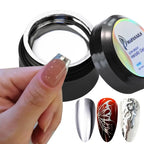 5/8/10/12ml 5D Metallic Painting Nail Gel Silver/Gold Liner Polish Mirror Chrome Effect Gel Nail Polish Soak Off UV/LED Drawing^
