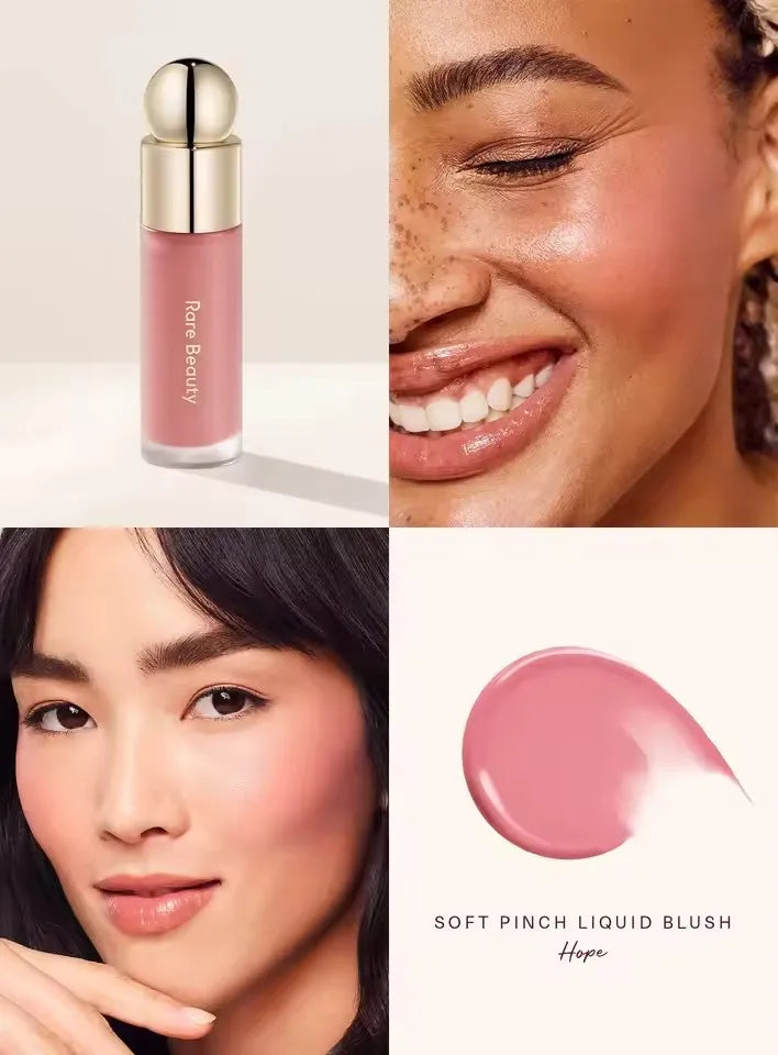 Rare Beauty Liquid Blush Highlighter Contour High Glossy Finish Luminizer Makeup Gel Face Body Brighten Glitter Natural Contour