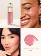 Rare Beauty Liquid Blush Highlighter Contour High Glossy Finish Luminizer Makeup Gel Face Body Brighten Glitter Natural Contour