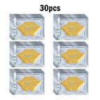 5/10/20/30pcs Pink Gold Crystal Collagen Lip Mask Plump Lips Moisturizing Nourishing Lip Patches Lips Plumper Skin Care Products