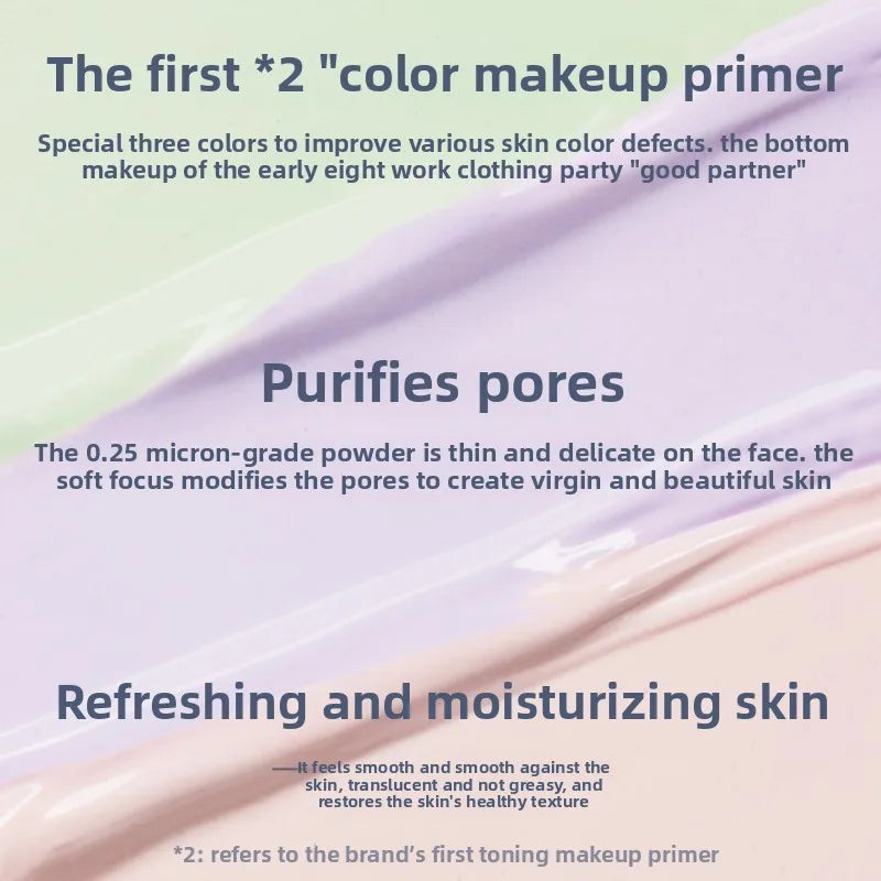 Makeup Flower Knows Shell Pearl Collection Primer Coloring Makeup Base Face Milk Brightening and Holding Make Up Concealer