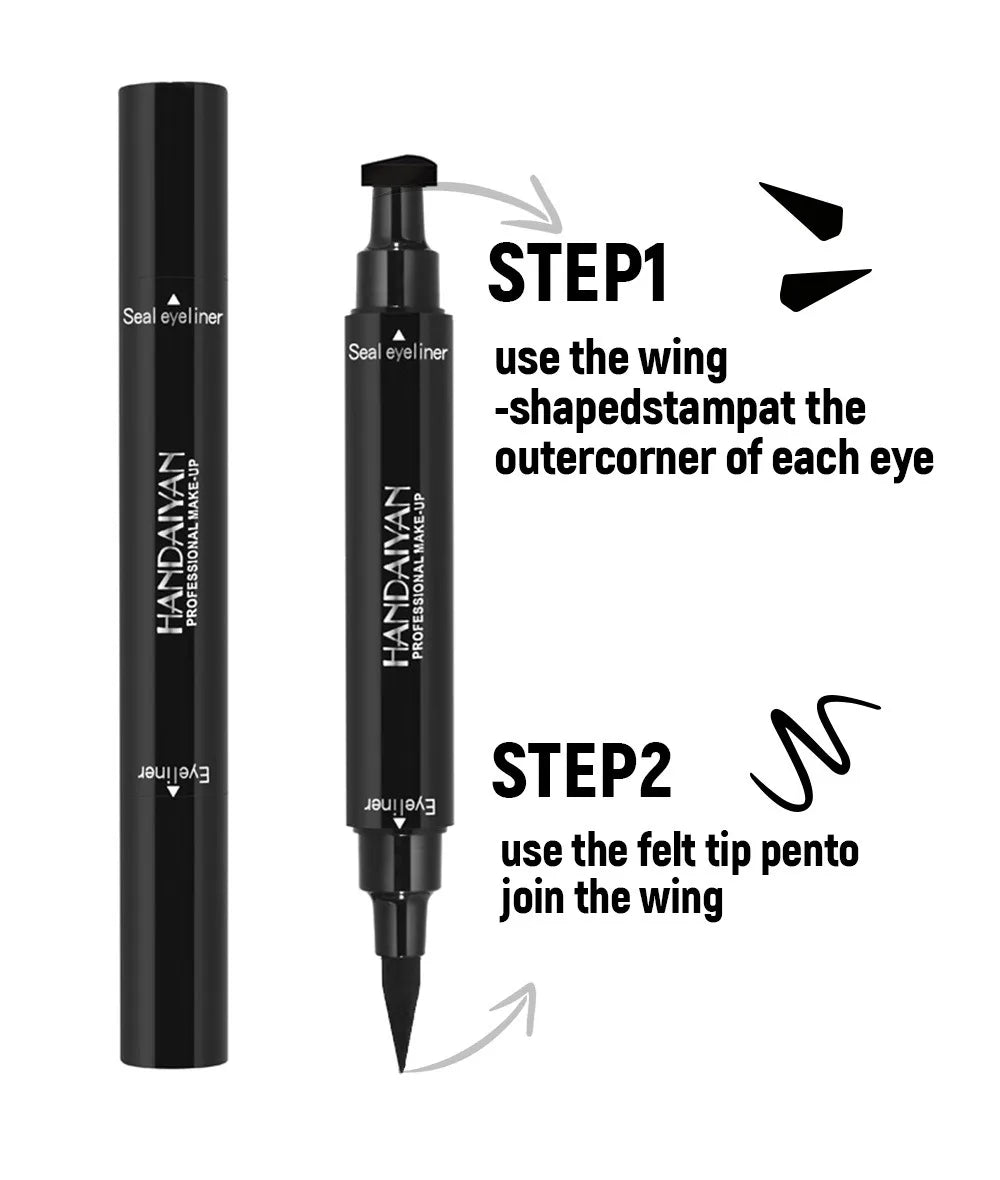 Colorful Eyeliner Stamp Triangle Dual-ended Liquid Eyeliner Waterproof Sweat-proof Quick Dry Eyeliner Makeup Seal Tool Cosmetics