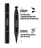 Colorful Eyeliner Stamp Triangle Dual-ended Liquid Eyeliner Waterproof Sweat-proof Quick Dry Eyeliner Makeup Seal Tool Cosmetics