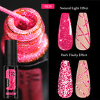 Gold Silver Metallic Liner Paint Gel Nail Polish Chrome Mirror Metal Effect Super Bright French UV LED Semi Permanent Nail Gel