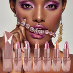 SAM SUGAR  6-color dazzling gold moisturizing long-lasting lipstick Diamond pearl fine sparkle color lipstick
