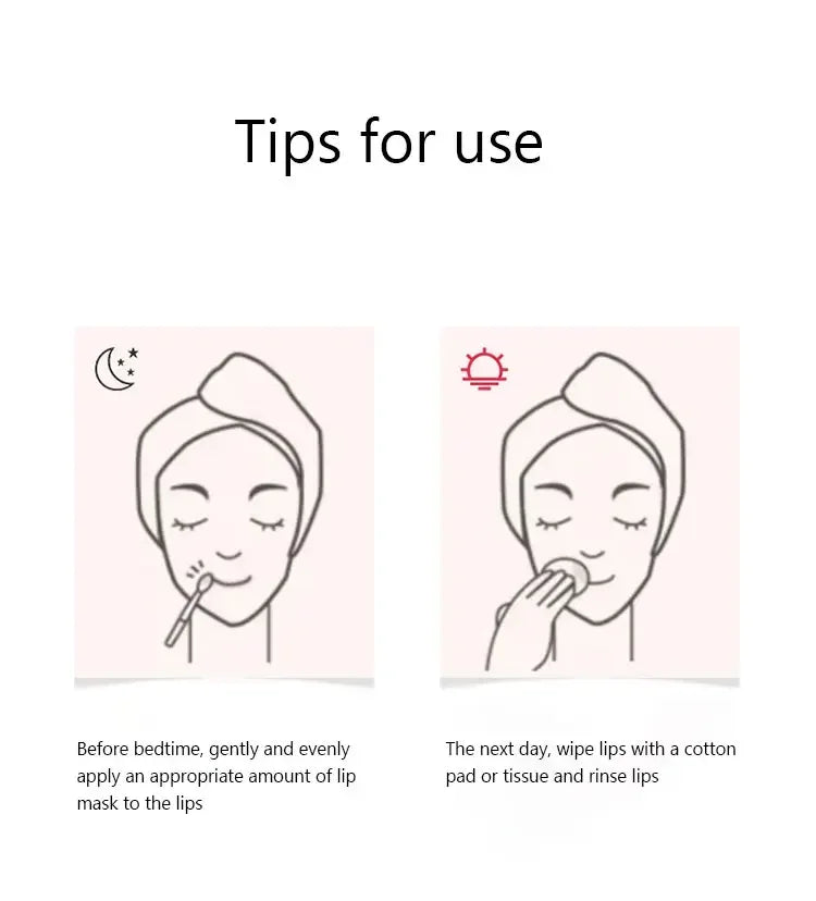 10PCS Berry Lip Sleeping Mask Night Sleep Maintenance Moisturizing Fade Lip Lines Nourishing Lip Balm Skin Care Korean Cosmetic