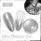 PUENTE 5ml Metallic Painting Liner Gel Polish Bright Mirror Effect Semi-Permanent UV Nail Varnish For Stunning French Nail Art