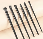 6PCS Eyes Makeup Brushes Set Professional Soft Contouring Eyeshadow Eyeliner Eyebrow Brush Women Facial Beauty Cosmetic Tool