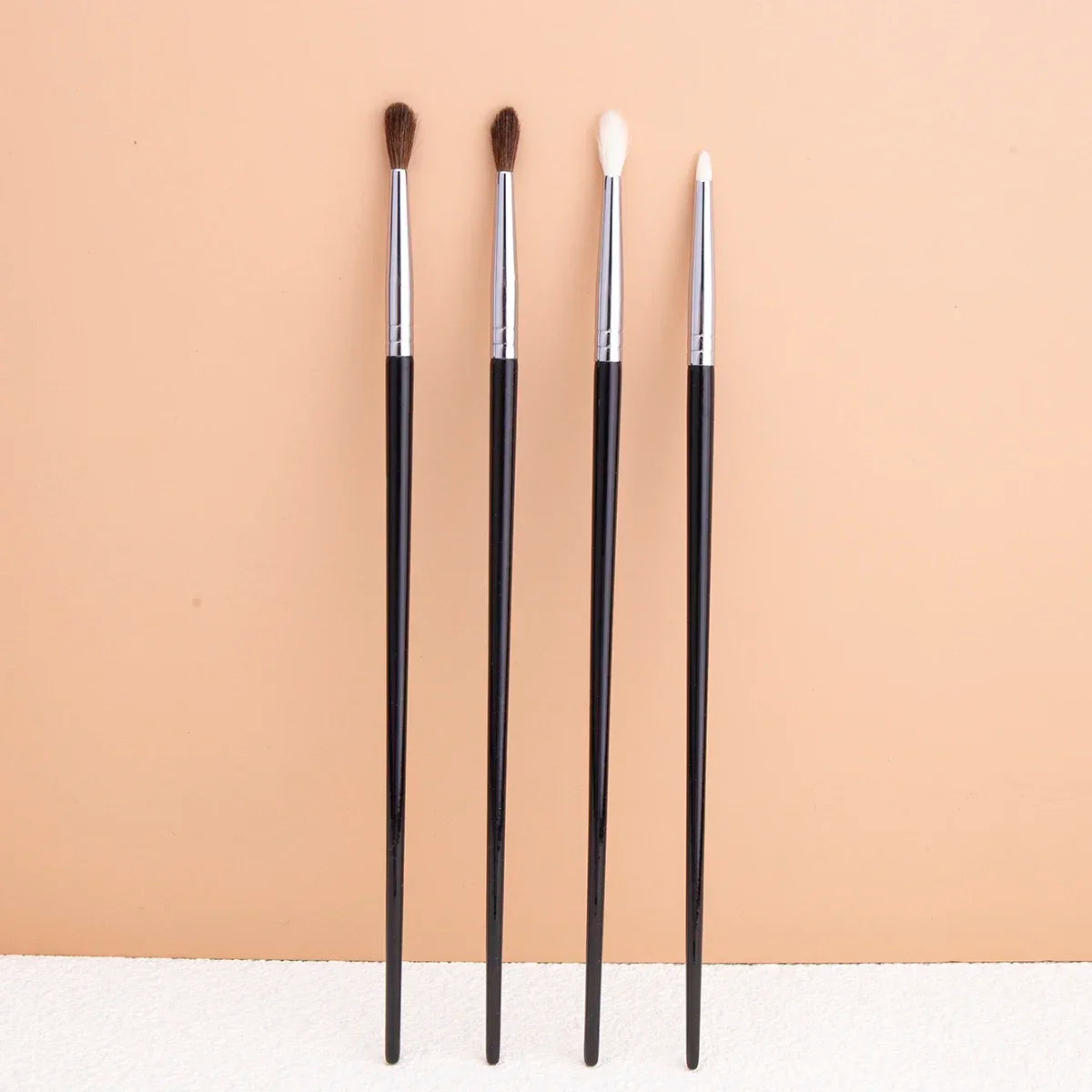 Small Crease Brush Mini Pointed Eyeshadow Blending Makeup Brush Fluffy Goat Hair / Horse Hair Precise Tapered Crease Makeup Tool