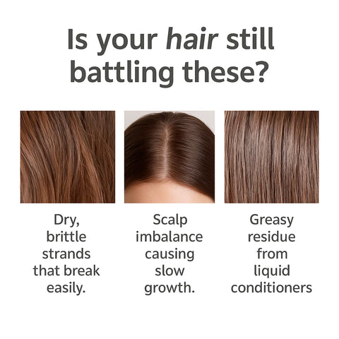 100g Castor Oil Conditioner Bar Anti-frizz Nourishing & Soothing Oil Control Conditioner for All Hair Types Hair Moisturizing