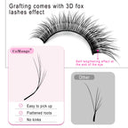 CoMango Fox 5D Shaped Eyelashes Mix8-13 Technological Fibers False Eyelashes Extension Promade Volume Fans Lash Cosmetics
