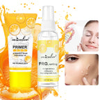Makeup Set Of Makeup Primer + Setting Spray, Invisible Pore Color Rendering Hold Makeup, For Base Makeup And Makeup Finishing
