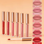 Matte lip gloss AB two sets, not stained with cup mouth red lip gloss