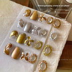 Kanui Metal Gradient Nail Polish - New Quick-Dry Ultra-Shiny Gold & Silver Mirror Finish Gradient Polish